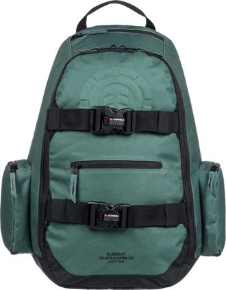 Element Donkergroene Herenrugzak - Heren - Rugzakken - Groen - ONE Size - Polyester - Tassen