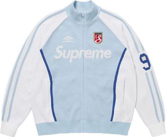 SUPREME x Umbro Zip Up Sweater Light Blue SS25SK12-LIGHT-BLUE