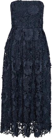 Rotate 3 D Lace Midi Dress
