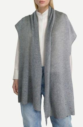 Portolano Cashmere Wrap Scarf in Light Heather Grey at Nordstrom Rack