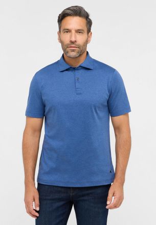 Eterna Poloshirt ETERNA REGULAR FIT, Herren, Gr. XXL, blau, Jersey, 100% Baumwolle, normal, Shirts Poloshirt