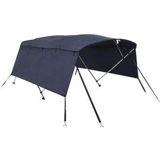 vidaXL Toldo Bimini 4 Arcos Con Paredes Laterales 243x(200-213)x137 Cm Vidaxl