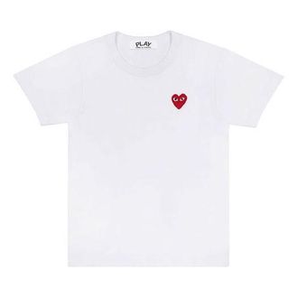 Comme Des Garçons Heart T-Shirt White AZ-T108-051-2
