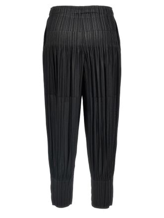Pleats Please Issey Miyake Womens Black Polyester Casual Pants