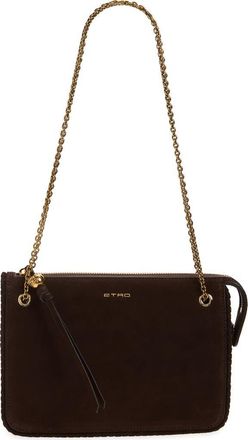 Etro Suede Crossbody Bag in Ebony at Nordstrom