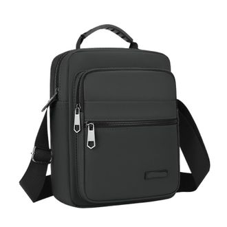 Generic Compatible For Mens Versatile Male Oxford Crossbody Bags(Black)