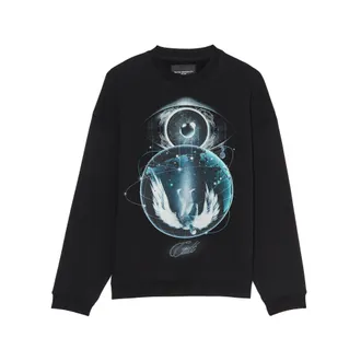 Cult of Individuality Cults Novelty Fleece Crew Sweatshirt in Teardrop