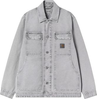 Carhartt Work in Progress Arctische Katoenen Jas Grijs Klassieke Pasvorm - Heren - Spijkerjassen - Grijs - XL - Katoen - Jassen