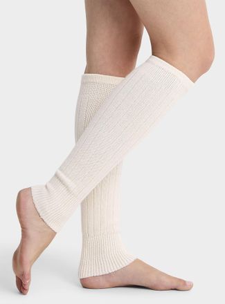 Simons Womens Ribbed wool legwarmers Exclusive collection from Italy