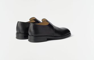 Christophe Lemaire Slip-On Leather Loafer - Black