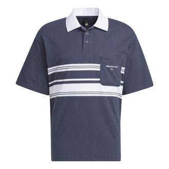 adidas SPW SS Polo Shirts Navy White IS4945