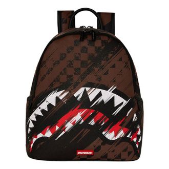 Sprayground Smeared Grunge Savage Backpack Brown Black B8964