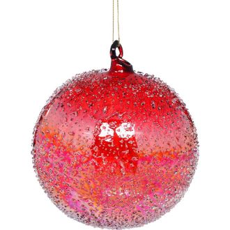 Mark Roberts Sparkling Ombre Ornament, Small, Set of 6 in Raspberry at Nordstrom