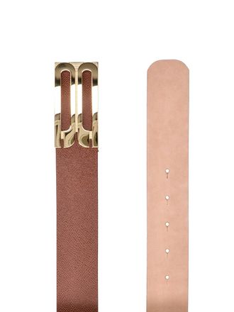 Victoria Beckham Calf Leather Belt - Brown