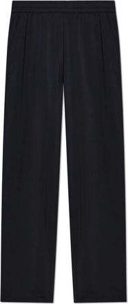 Emporio Armani Broeken, Heren, Blauw, XL, Satijn, Loose-fit Broeken