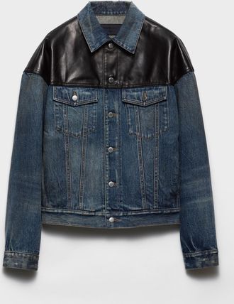 Prada Denim and leather jacket