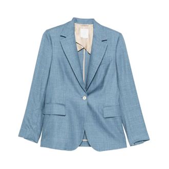 Eleventy Blazer - female - Eleventy - Blazers - Blue - L - Jackets