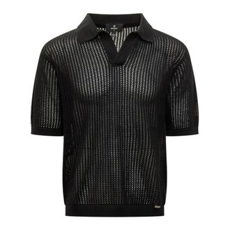Represent Polo Shirts, male, Black, Size: XS Beverly Knit Polo