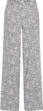 Fab By Fabienne Chapot Heart Print Wide Broeken - Dames - Wijde Broeken - Zwart - XS - Katoen - Broeken