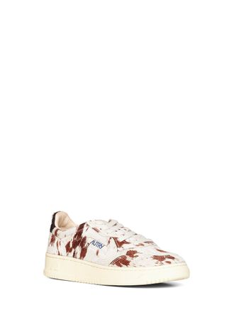 Autry Womens Sneakers Medalist Low Multicolour Calf Leather Trainers