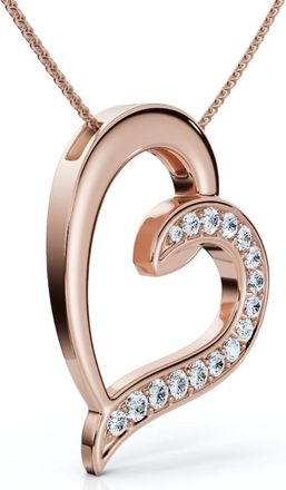 Pompeii3 1/2ct Diamond Heart Pendant Gold 18 Necklace Lab Grown