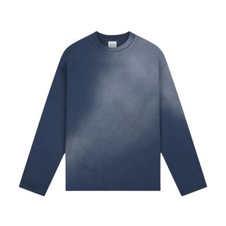 Arte Stencil Sunfade Long Sleeve T-Shirt - Heren - Tops - Blauw - Maat: XL Katoen
