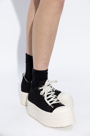 Rick Owens Mega Bumper Low Sneaks Sports Shoes, Womens, Black