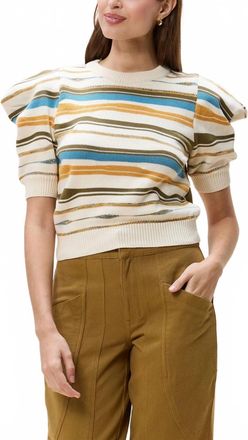Cleobella Rei Slip-On Sweater In Ivory Multi