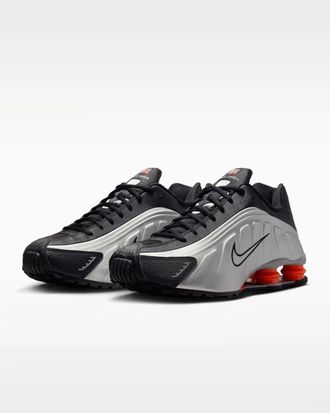 Nike Shox R HQ1988-002 Sneakers MensBlack Silver Running Shoes MEW2218