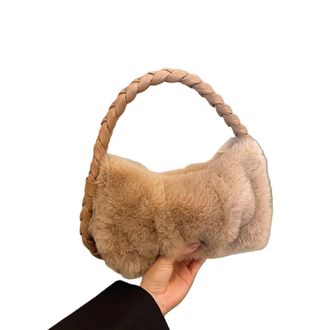 Generic Autumn and winter twist knitting versatile crossbody bag handbag girl