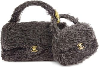 Chanel 1992 Classic Flap two-in-one bag set - women - Alpaca - One Size - Black
