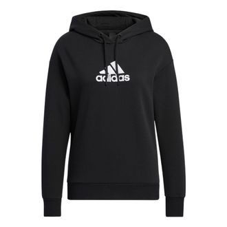 adidas (WMNS) adidas Logo Hoodie Black HM7069
