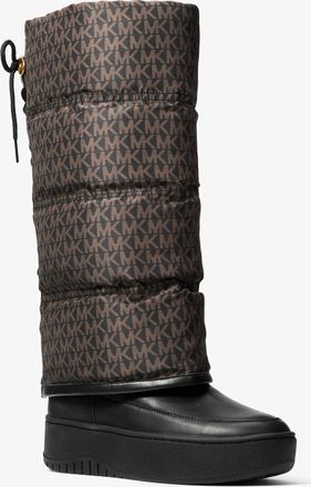 Michael Kors Starling Signature Logo Print Puffer Boot