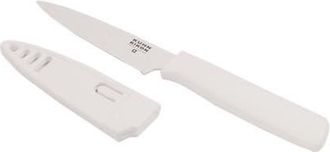 Kuhn Rikon Colori Non-Stick Straight Paring Knife with Safety Sheath, 4 inch in White at Nordstrom