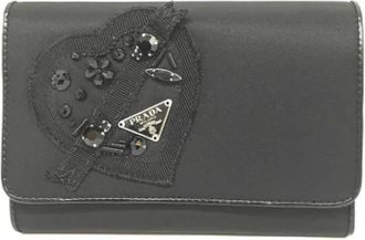 Prada Pre-owned Nylon wallets - Dames - Vintage Accessoires - Zwart - ONE Size - Nylon - Vintage