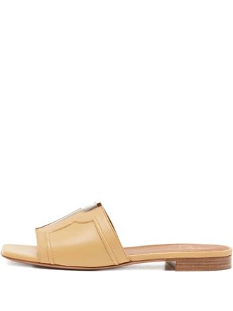 Malone Souliers pre-owned leather flat sandals - Neutrals