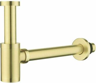 OEM Siphon - Rosca 1/4 Pulgada - Conexi&oacute;n Lisa 32 Mm - Acabado Dorado Mate - Para Fregadero Cocina Y Lavabo Ba&ntilde;o - 1 Unidad