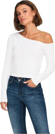 Only Mujer, Camisetas, Blanco, Talla: L