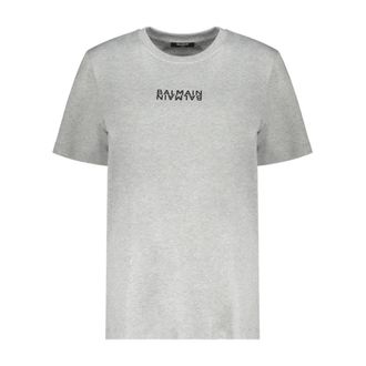 Balmain T-Shirts, male, Gray, Size: XS Logo T-shirt