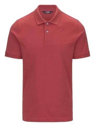 K-Way Poloshirt met geborduurd logo - Rood