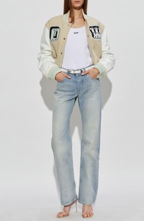Off-white Top With Z Logo, Womens, White