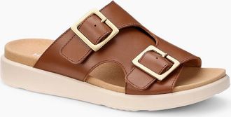 Hotter Womens Corsica Womens Slip On Sandals - Brown - Size: 6.5