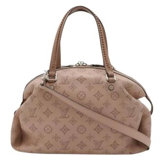 Louis Vuitton Pre-owned Handbags, female, Beige, Size: ONE SIZE Pre-owned Mahina Handbag