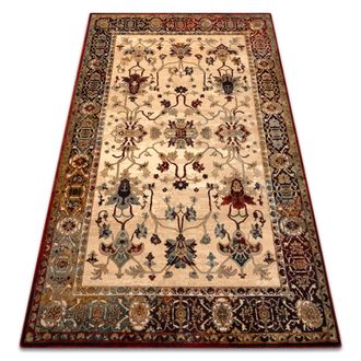 RugsX Rugsx - Alfombra De Lana Polonia Bodrum Ornamento, Marco Rub&iacute; Claro Beige 200x300 Cm