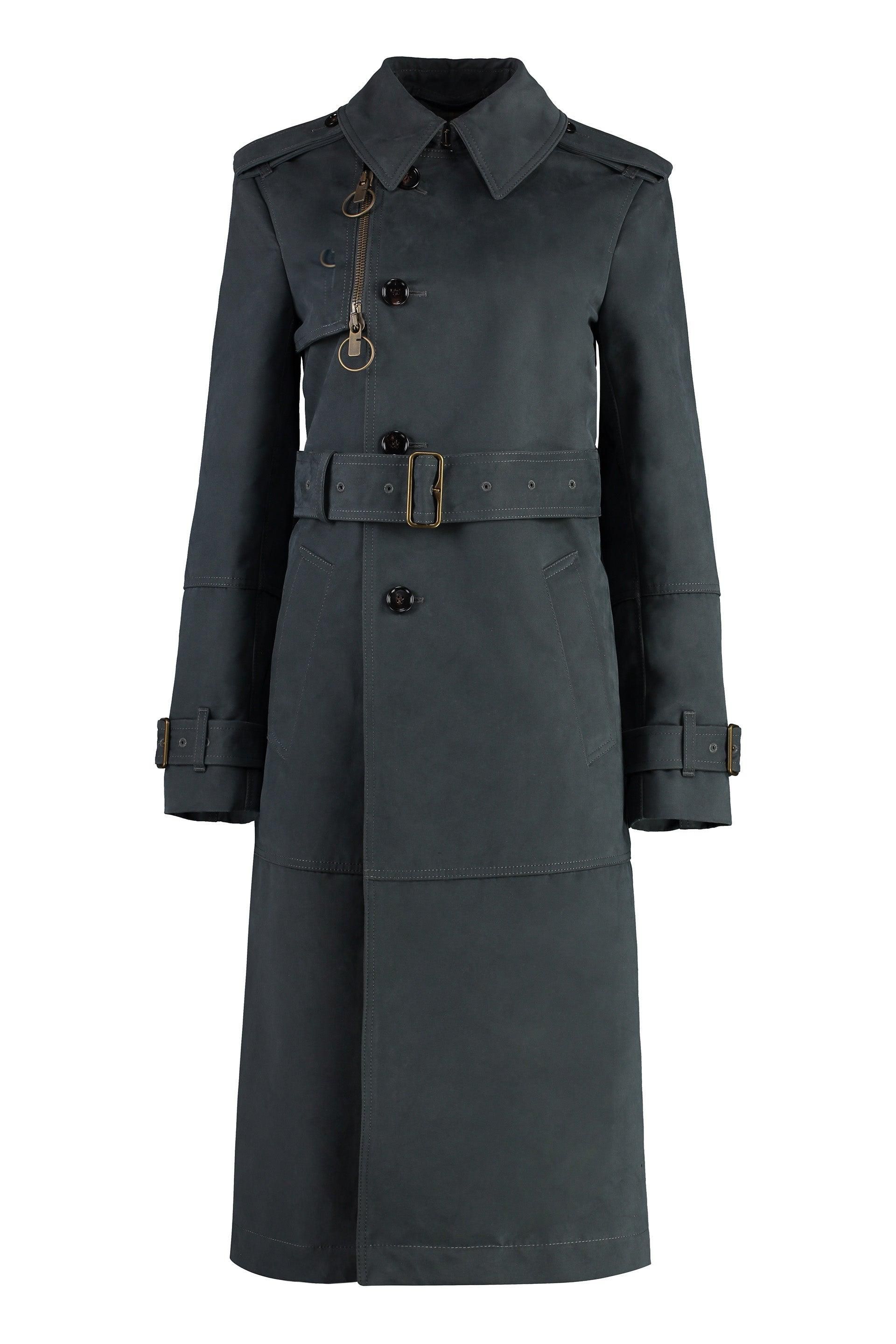 コート BURBERRY Women Coats 8101378 SP25 WW CA C1761 GREY Burberry The Chelsea Medium mid grey trench coat - Grey