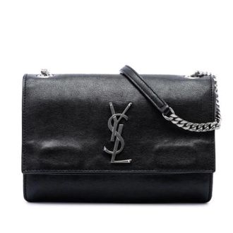 Saint Laurent Pre-owned The Sunset Shoulder Bag - Dames - Pre-owned - Zwart - Maat: ONE Size Leer