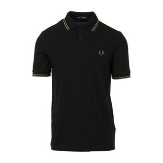 Fred Perry Polo Shirts, male, Black, Size: XL Twin Tipped Polo Shirt