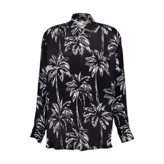Balmain Satin Palm Tree Shirt