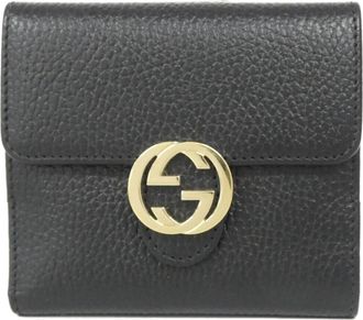 Gucci Black Leather Wallet (Bi-Fold) (Pre-Owned)