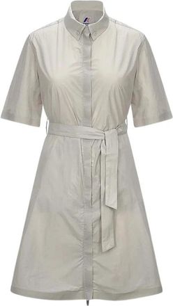 K-Way Lizy Jurk - Dames - Shirt Kleedjes - Beige - M - Nylon - Kleedjes